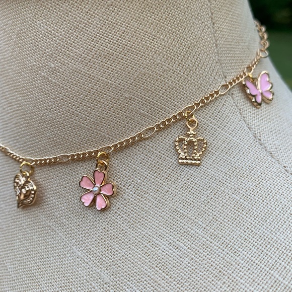 Handmade Coquette Charm Choker Necklace - Picture 5 of 11